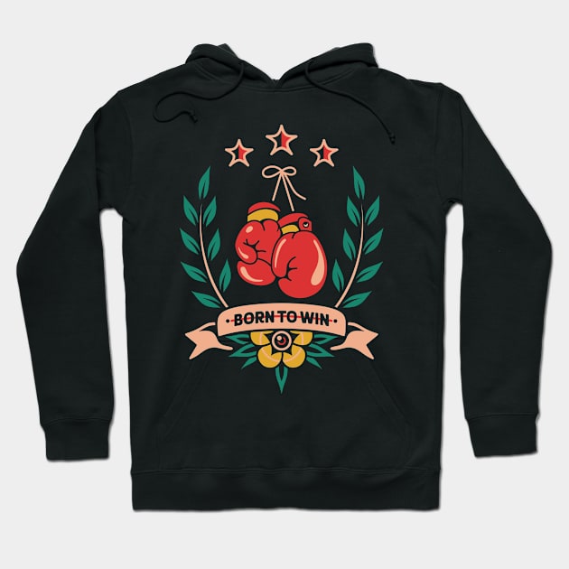 Boxing gloves Hoodie by Inkshit13